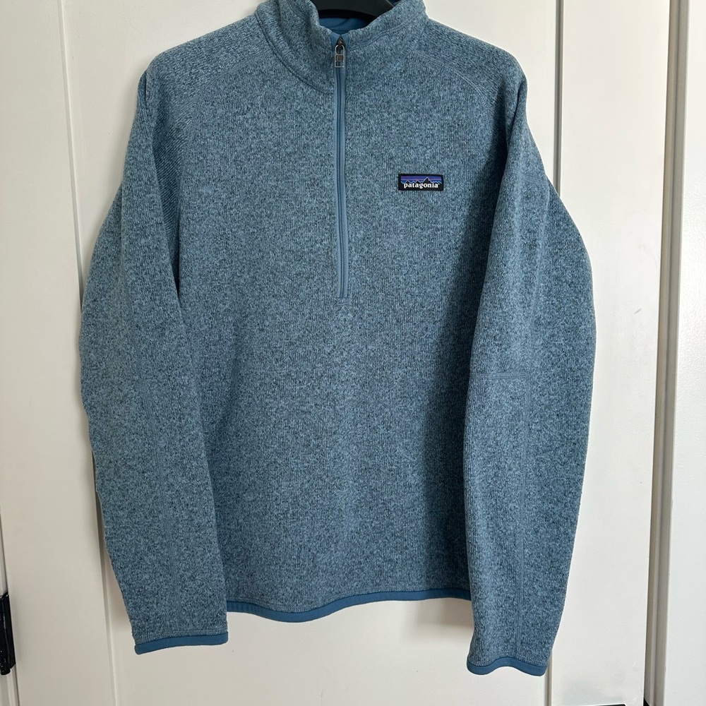 Patagonia Women’s Better Sweater, 3/4 zip, Blue, size Medium